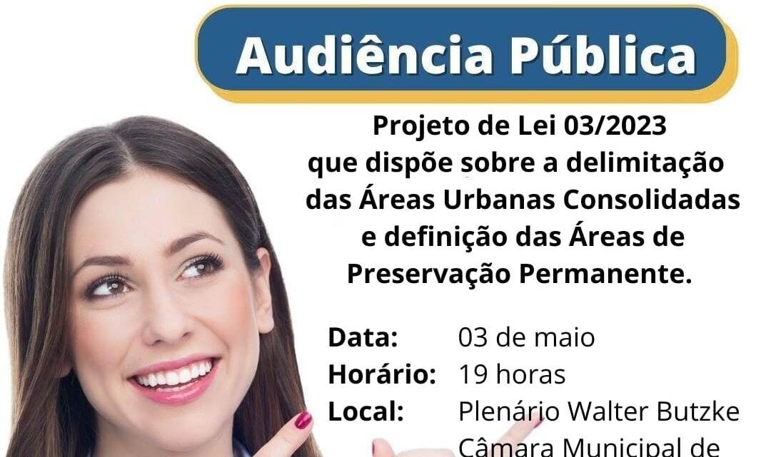 Câmara Municipal de Timbó realiza Audiência Pública sobre delimitação de AUCs e definição das APPs