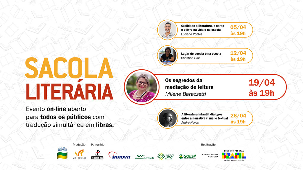 Jornada Literária: projeto Sacola Literária promove oficinas online