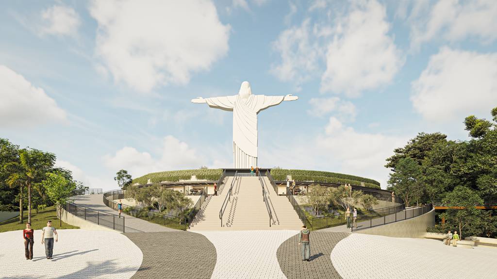 Obras no Complexo do Cristo Protetor iniciam dia 10 de abril