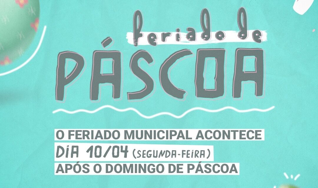 Confira como será o feriado de Páscoa em Timbó