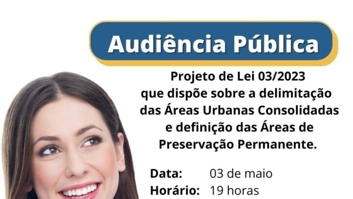 É hoje‼️ Audiência Pública sobre delimitação de AUCs e definição das APPs!