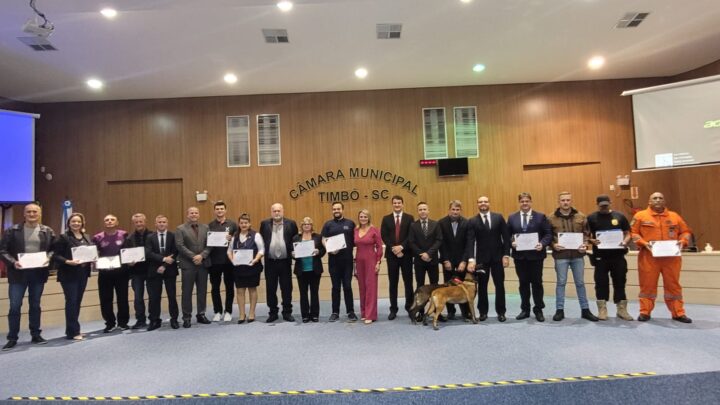 Sessão Solene com homenagens marca esta quinta-feira na Câmara Municipal de Timbó