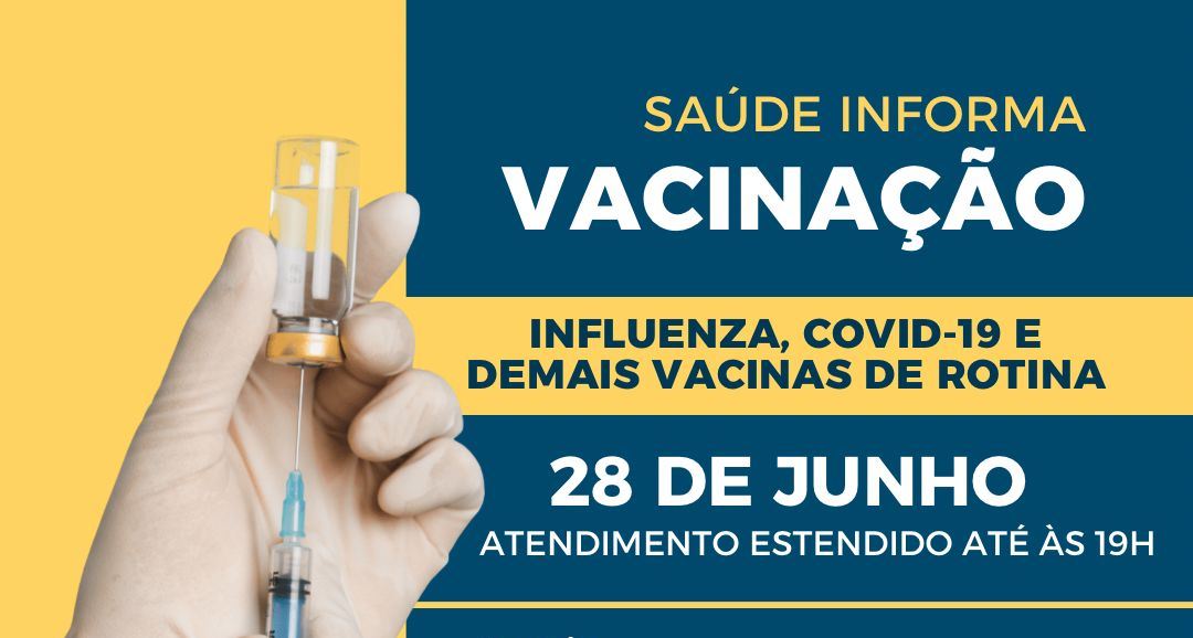 Unidades de Saúde da Quintino e Vila Germer terão horário estendido nesta quarta-feira para aplicação de vacina