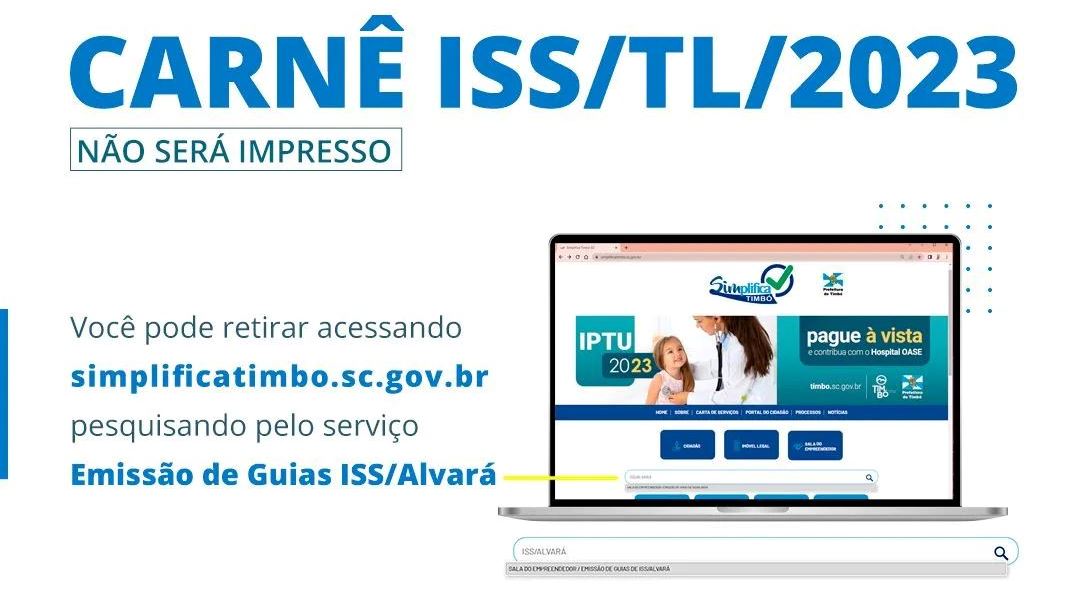 Última semana para o pagamento do ISS/TL/2023