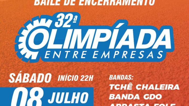 Baile de encerramento da Olimpíada Entre Empresas de Timbó é neste sábado