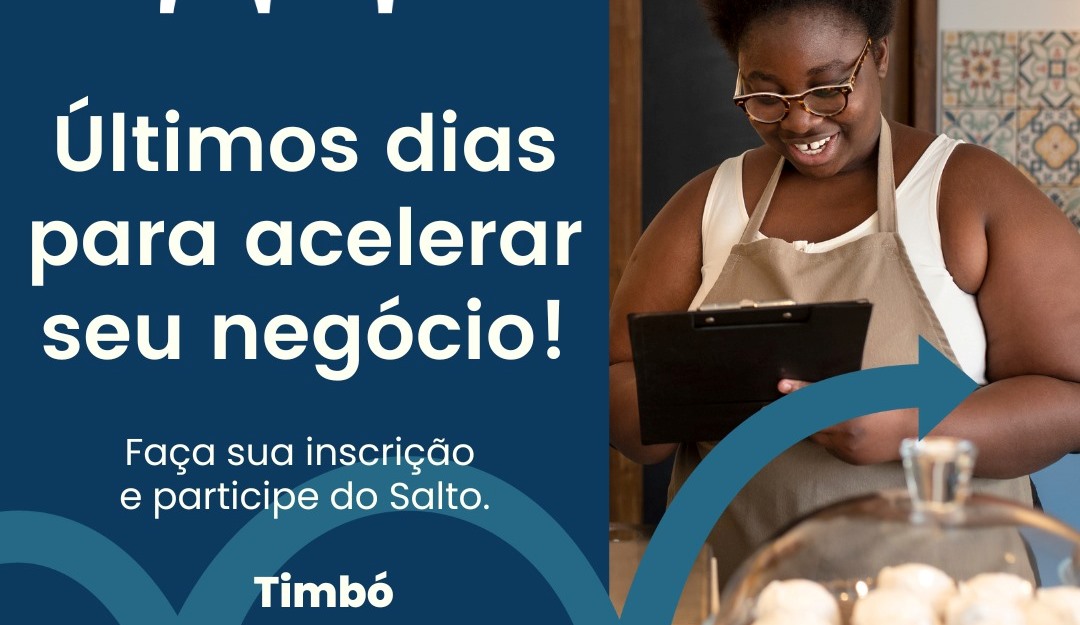 Não perca a chance de participar de Programa de aceleração gratuito para MEIs em Timbó