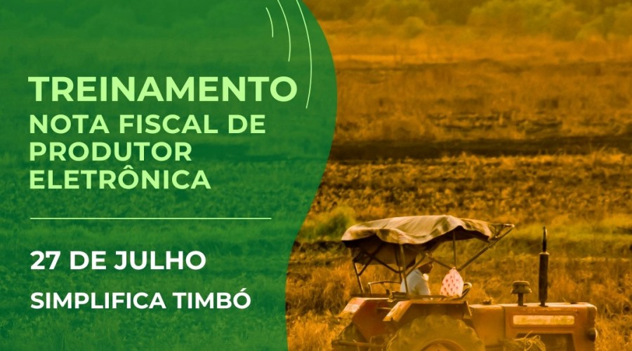 Departamento de Agricultura de Timbó promove treinamento de Nota Fiscal de Produtor Eletrônica