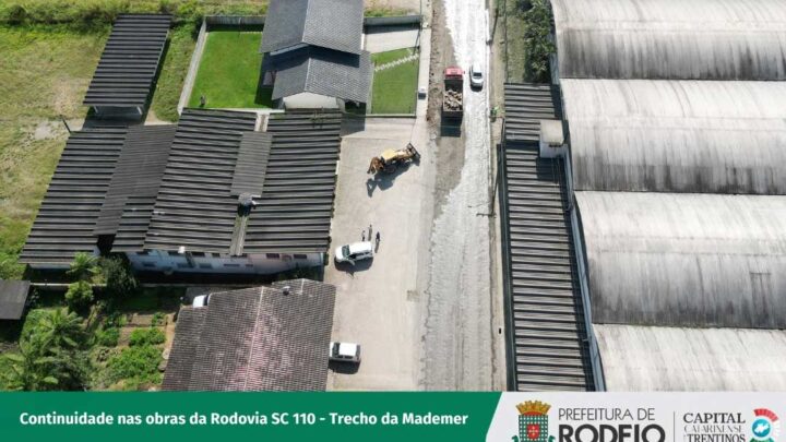 Prefeitura de Rodeio garante continuidade nas obras da Rodovia SC 110 – trecho da Mademer