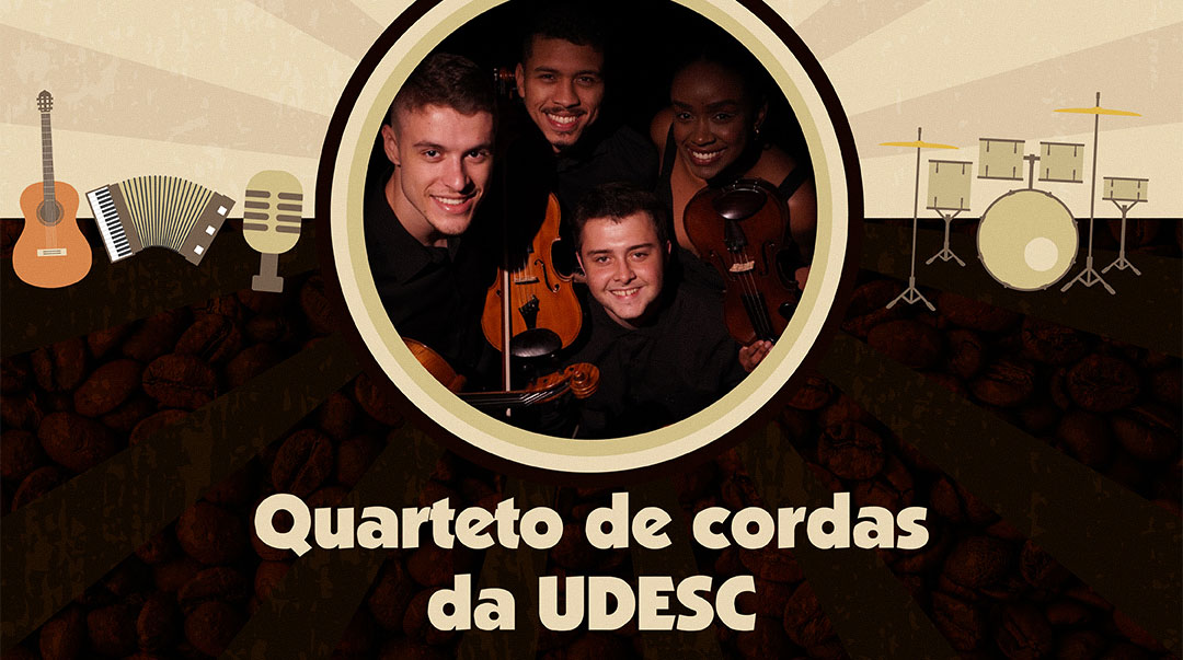 Café Musical com Quarteto de Cordas da UDESC é neste domingo