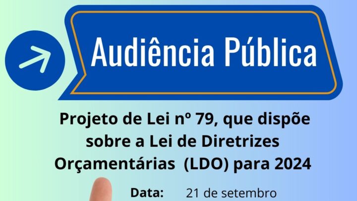 Câmara de Timbó realiza Audiência Pública para discutir Projeto que dispõe sobre a Lei de Diretrizes Orçamentárias para 2024