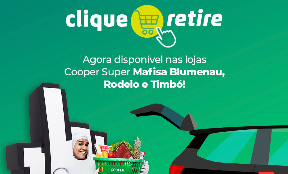 Clique e Retire inaugura em novas filiais da Rede Cooper