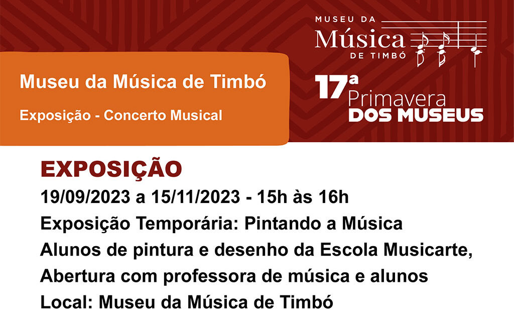 Museu da Música de Timbó participa da 17ª Primavera dos Museus