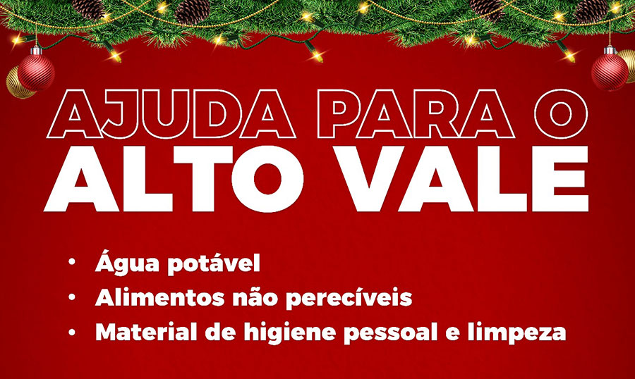 Prefeitura de Timbó recebe donativos para cidades do Alto Vale