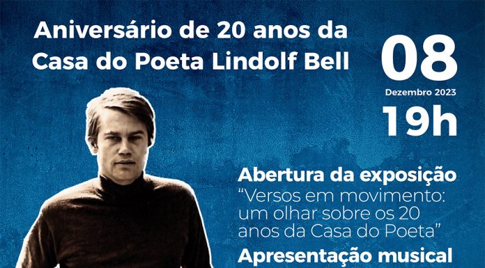 Timbó – Museu Casa do Poeta Lindolf Bell realiza evento comemorativo aos seus 20 anos nesta sexta-feira