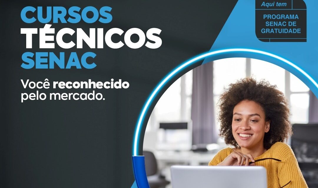 Senac Timbó está com inscrições abertas para cursos gratuitos