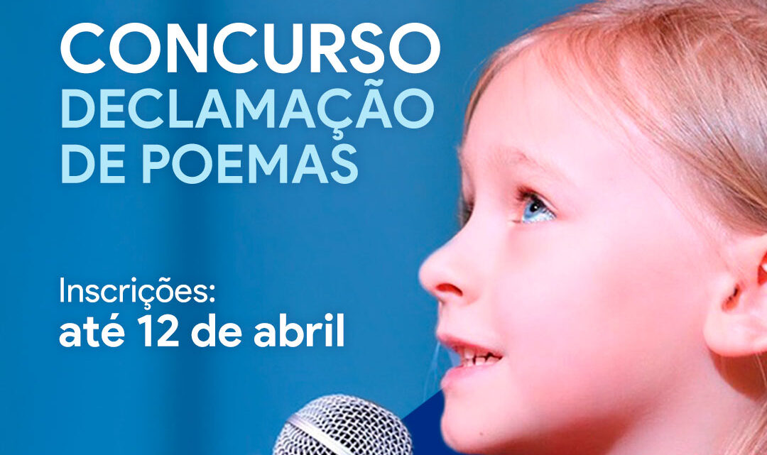 Inscrições abertas para Concurso de Declamação de Poemas de Timbó