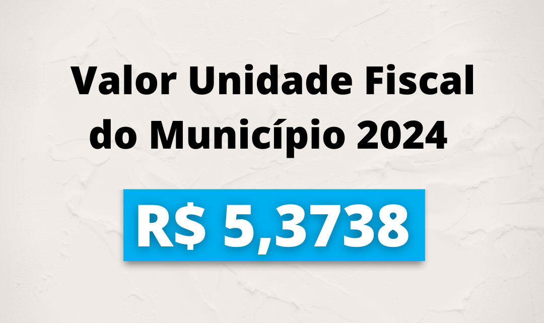 Prefeitura de Timbó apresenta valor da UFM para 2024