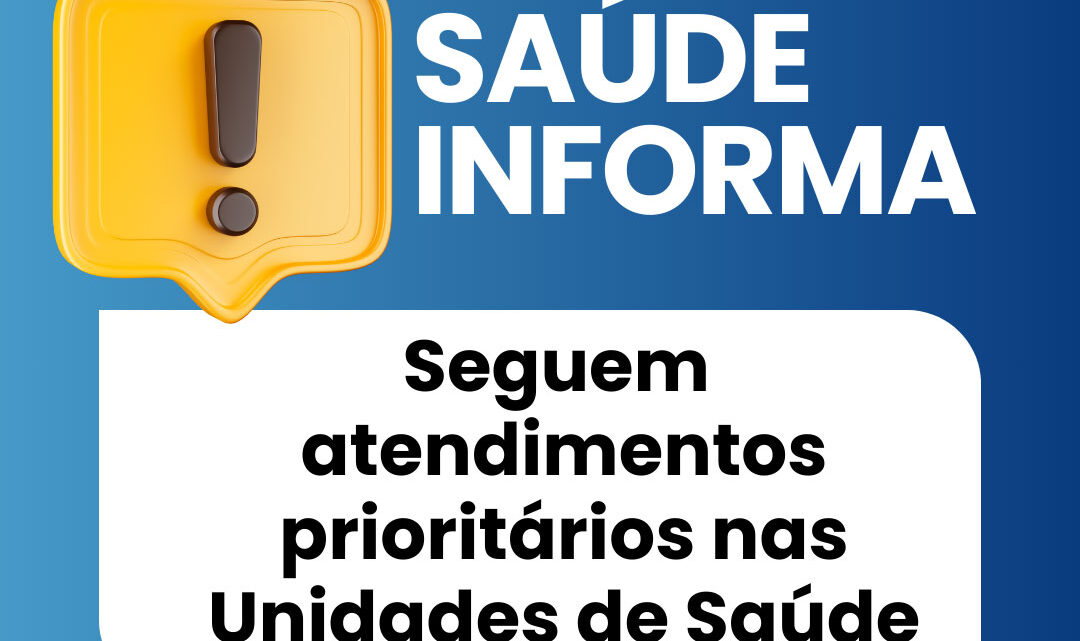 Secretaria de Saúde de Timbó segue com atendimentos prioritários nas Unidades de Saúde