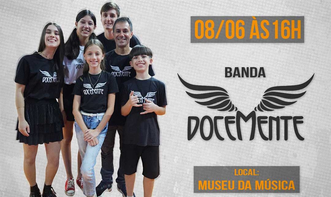 Banda Docemente se apresenta no Museu da Música de Timbó no dia 08 de junho