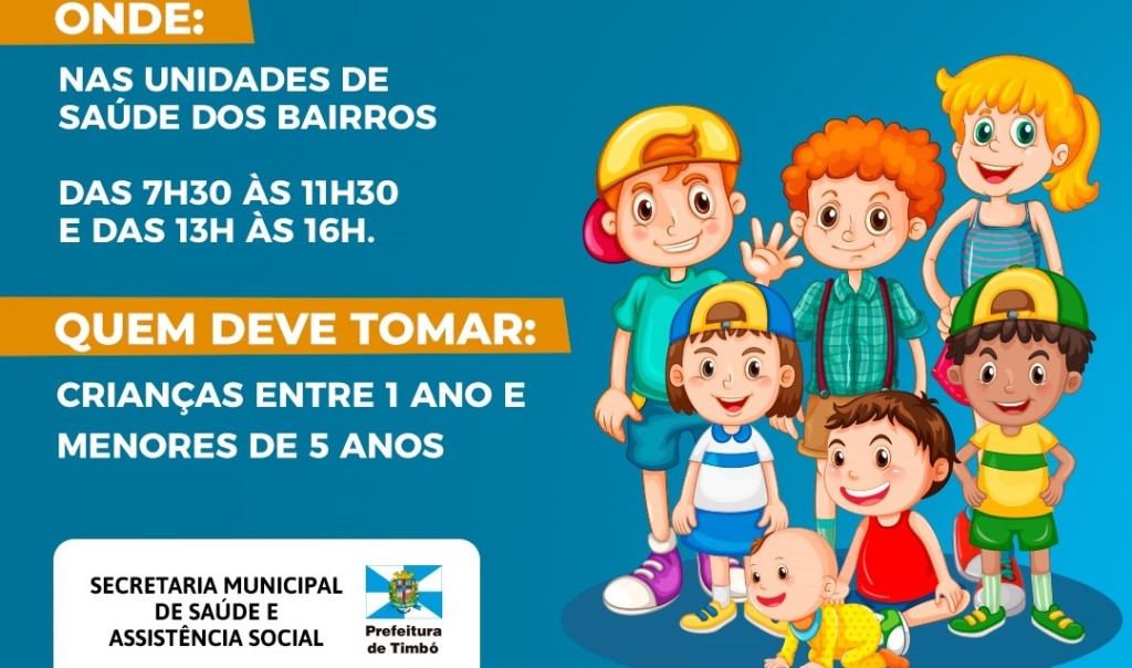 Timbó dá início à Campanha de Vacinação contra a Poliomielite