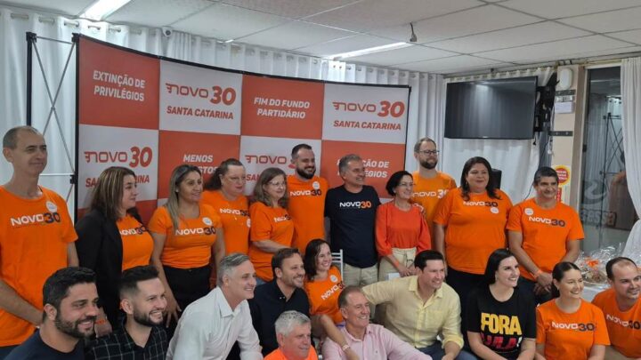 Deputado Gilson Marques participa de Encontro do NOVO em Gaspar