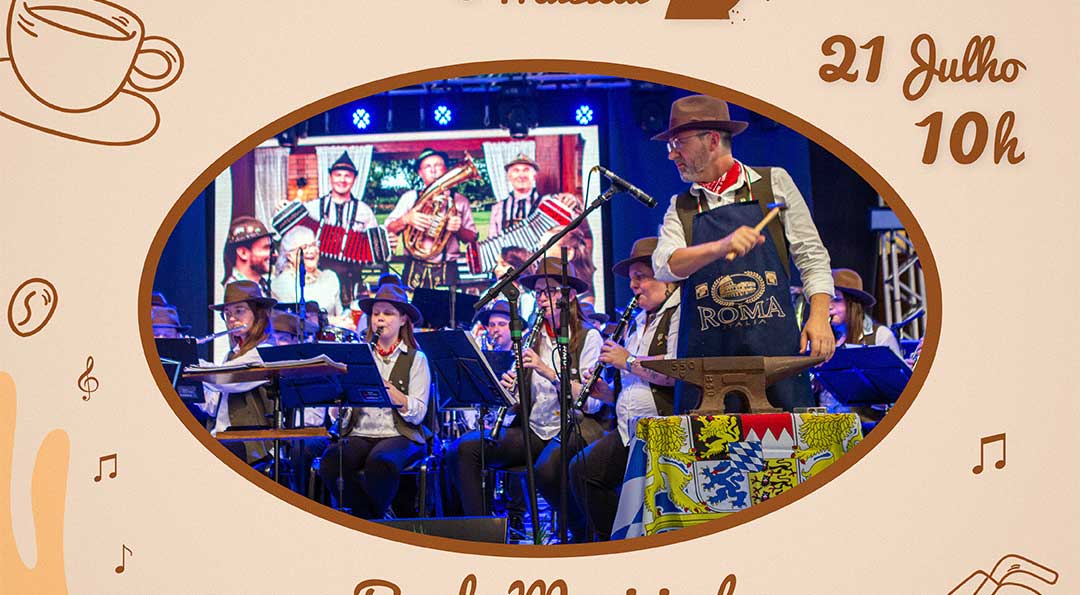 Café Musical com Banda Municipal Professor João Müller é dia 21 de julho