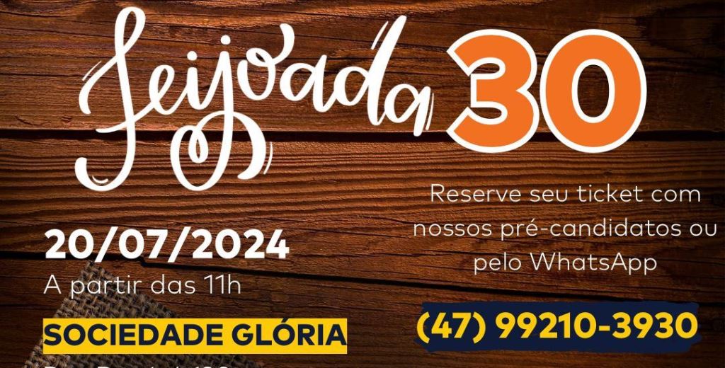 Partido NOVO Indaial convida para a Feijoada do NOVO neste sábado