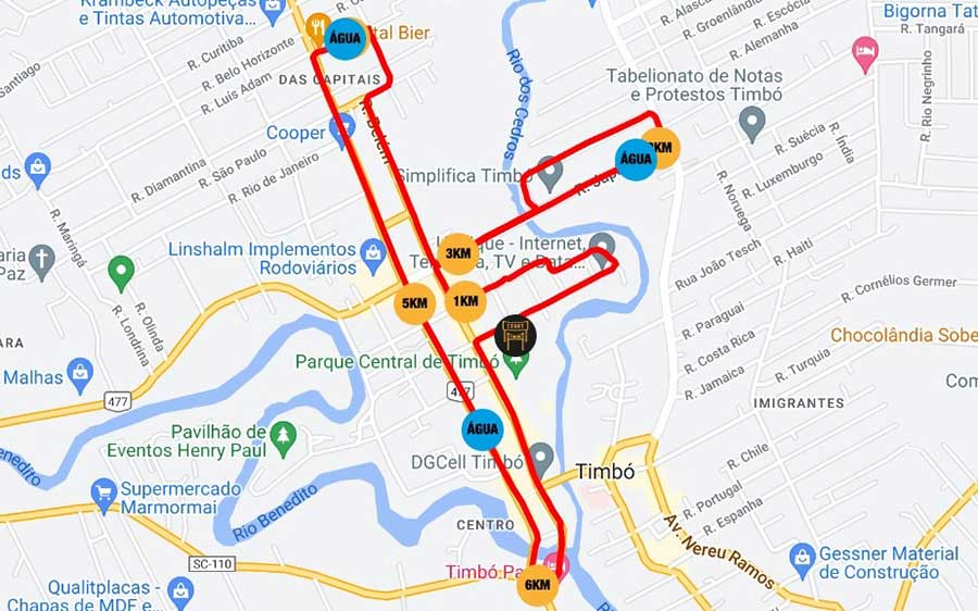 Trânsito no Centro de Timbó terá modificações temporárias neste domingo (29/9)