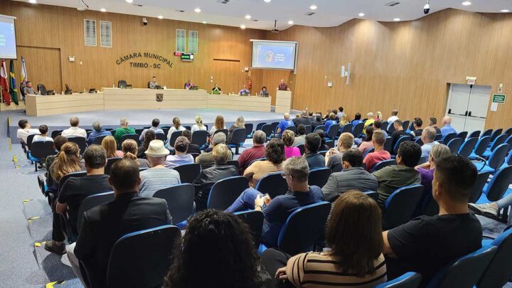 Vereadores de Timbó se reúnem para a 36ª Sessão Ordinária