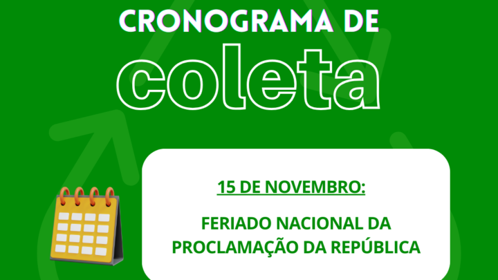 SAMAE Timbó divulga Coleta de Resíduos no Feriado de 15 de Novembro em Timbó