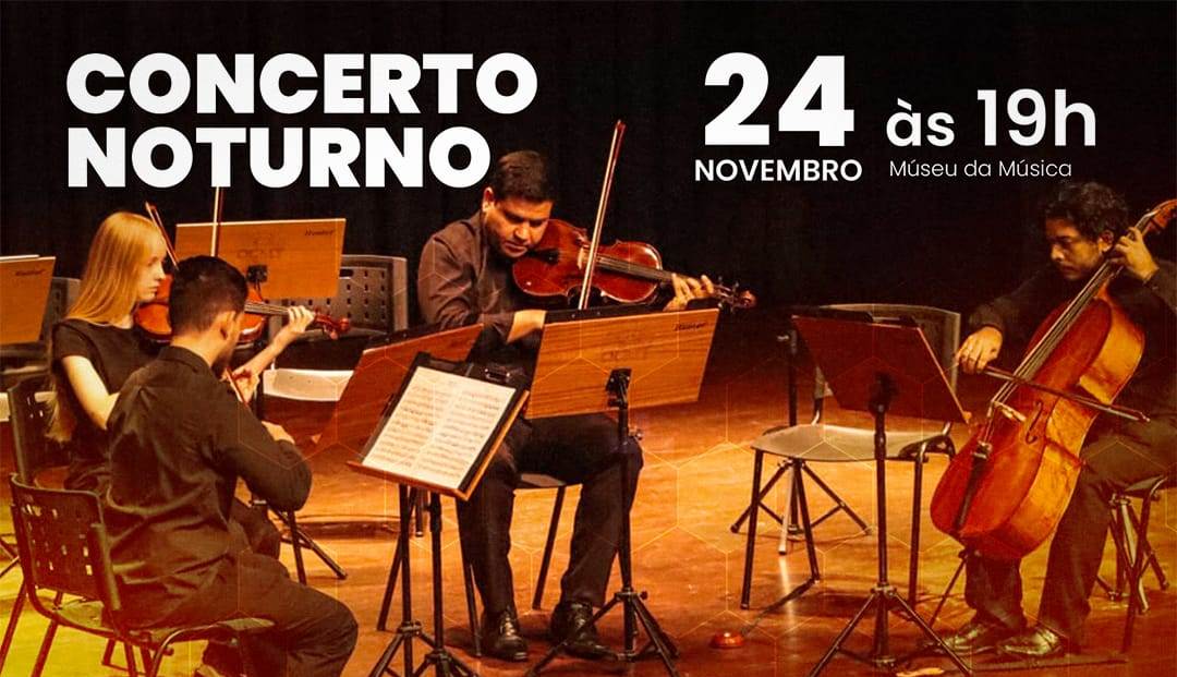 Concerto Noturno com Quarteto dos Arcos é neste domingo no Museu da Música de Timbó