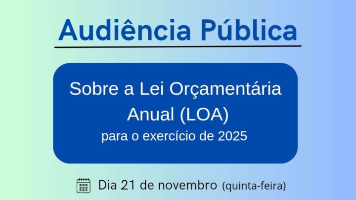 Câmara Municipal de Timbó realiza Audiência Pública sobre a Lei Orçamentária Anual (LOA)