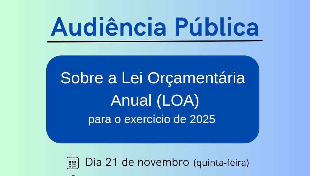 Câmara Municipal de Timbó realiza Audiência Pública sobre a Lei Orçamentária Anual (LOA)