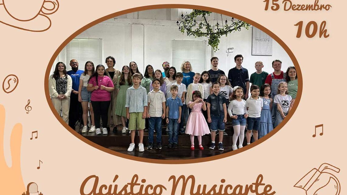 Último Café Musical do ano acontece dia 15 de dezembro com Acústico Musicarte