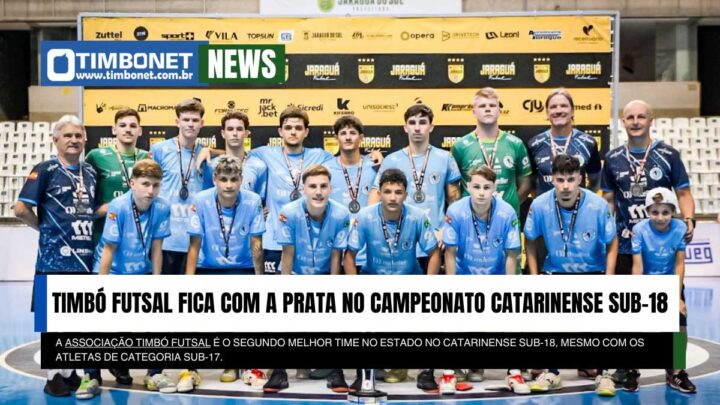 Timbó Futsal fica com a prata no Campeonato Catarinense Sub-18