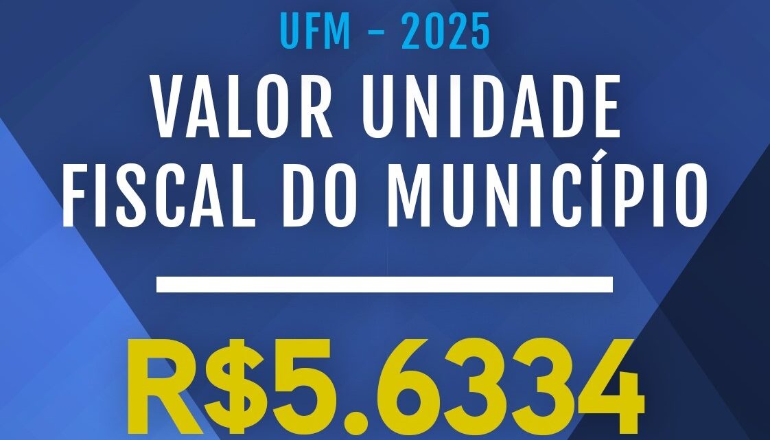 Timbó – Novo valor da Unidade Fiscal do Município (UFM) é atualizado para 2025