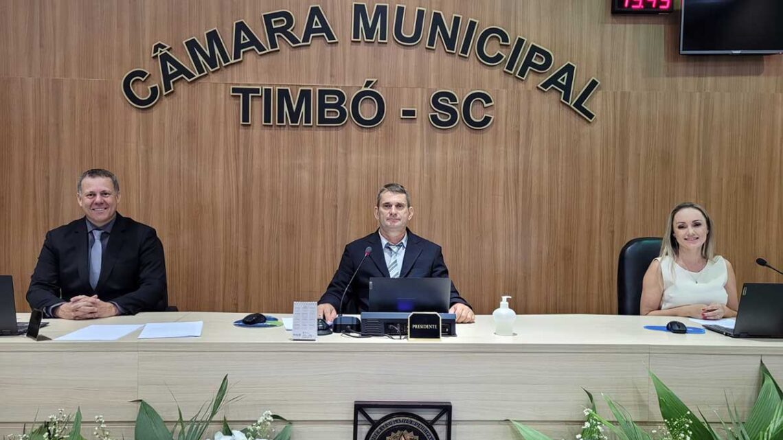 Câmara Municipal de Timbó – O Vereador Carlos Adriano Krüger(Ito) será o presidente para o Biênio 2025-2026